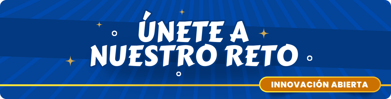 Diseño con la frase Únete a nuestro reto