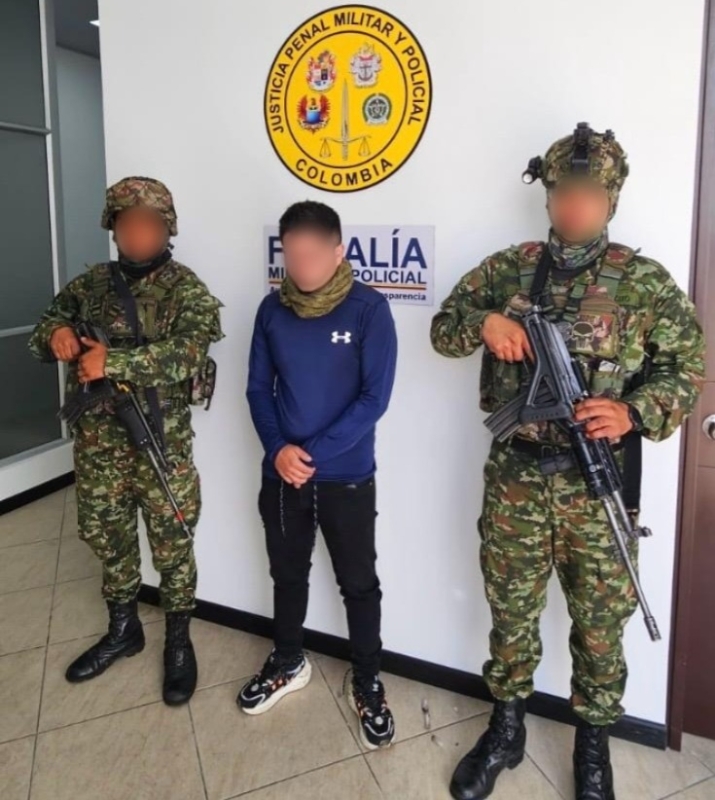 Soldado capturado en flagrancia