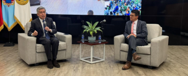 director de la JPMP con el director de la Corporación Excelencia en la Justicia,