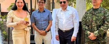 director con los invitados a la inauguración de la sede judicial