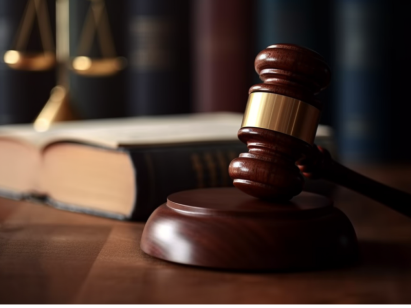 Foto del martillo del juez