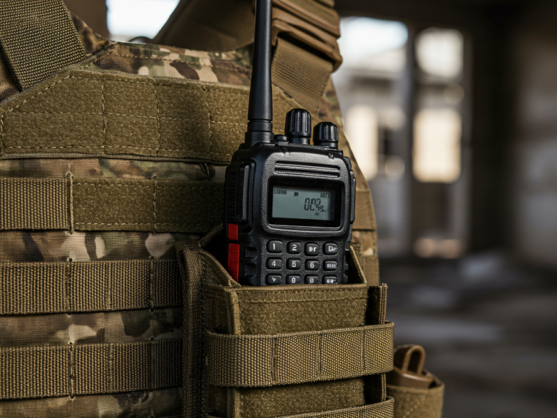 Foto de un radio intercomunicador
