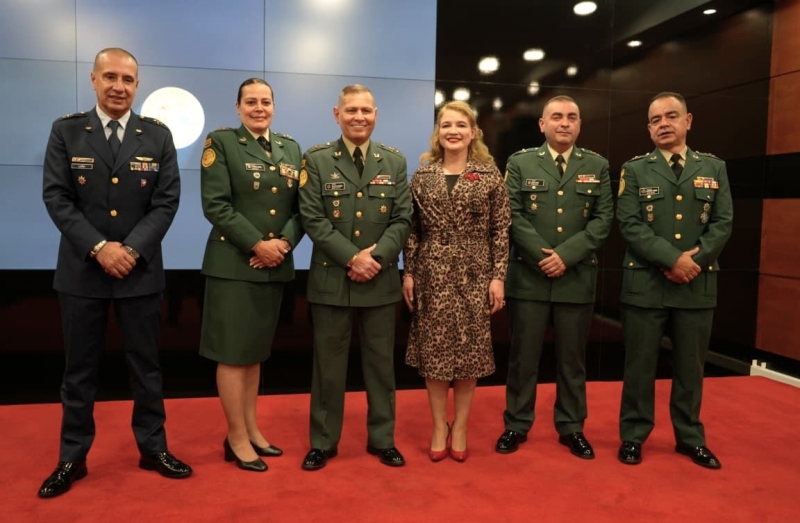 Foto de los Magistrados del Tribunal Superior Militar y Policial