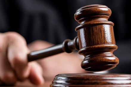 Foto del mazo judicial